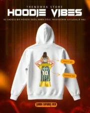 Unisex Kişiye Özel Tasarım Baba Kızı Turk Futbol Takımları Kapüşonlu Hoodie - Görsel 4