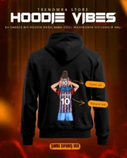 Unisex Kişiye Özel Tasarım Baba Kızı Turk Futbol Takımları Kapüşonlu Hoodie - Görsel 6