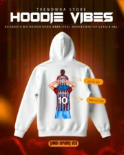 Unisex Kişiye Özel Tasarım Baba Oğulu Turk Futbol Takımları Kapüşonlu Hoodie