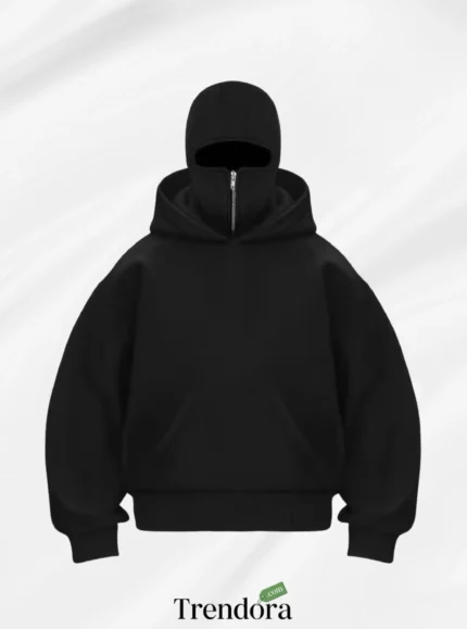 Customizable Mask-Zip Hoodie Template