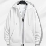 Unisex Blank Zip-Up Hoodie – Printable Template for Custom Designs