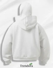 Unisex Zip-Up Hoodie with Built-In Mask – Blank Printable Template - Image 4